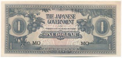 Malajzia / Japán megszállás DN (1942-1945) 1$ "Banános Bankjegy", "MO" T:AU Malaysia / Japanese Occupation ND (1942-1945) 1 Dollar "Banana Money", "MO" C:AU Krause P#M5c