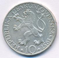 Csehszlovákia 1957. 10K Ag "A Műszaki Egyetem 250. évfordulója" T:AU Czechoslovakia 1957. ...