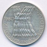 Csehszlovákia 1980. 100K Ag "Szpartakiád Játékok" T:AU patina Czechoslovakia 1980. 100 Korun Ag "Fifth Spartakiade Games" C:AU patina Krause KM#101