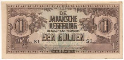 Indonézia / Holland Kelet-India/ Japán megszállás DN (1942) 1G "SI" T:VF Indonesia / Netherlands East Indies / Japanese Occupation ND (1942) 1 Gulden "SI" C:VF Krause P#123c