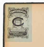 cca 1927-1928 Ügyvéd nyilvántartási könyve, különböző cégek ill. magánszemélyek bírósági, végrehajtá...