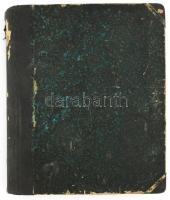 cca 1927-1928 Ügyvéd nyilvántartási könyve, különböző cégek ill. magánszemélyek bírósági, végrehajtá...