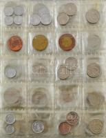 ~1920-1990. 266db-os rendezett csehszlovák, szlovák, cseh és csehmorva érmegyűjtemény kék gyűrűs alb...