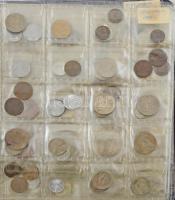 ~1920-1990. 266db-os rendezett csehszlovák, szlovák, cseh és csehmorva érmegyűjtemény kék gyűrűs alb...