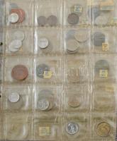 ~1920-1990. 266db-os rendezett csehszlovák, szlovák, cseh és csehmorva érmegyűjtemény kék gyűrűs alb...