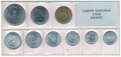 1971. 2f-10Ft (9xklf) érmés forgalmi sor fóliatokban T:UNC patina 
Adamo FO4