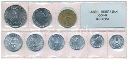 1971. 2f-10Ft (9xklf) érmés forgalmi sor fóliatokban T:UNC patina 
Adamo FO4