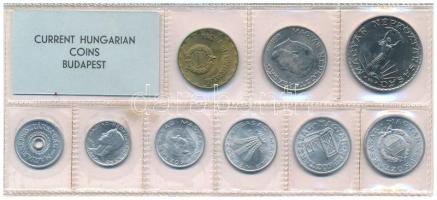 1972. 2f-10Ft (9xklf) érmés forgalmi sor fóliatokban T:UNC patina Adamo FO5