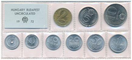 1972. 2f-10Ft (9xklf) érmés forgalmi sor fóliatokban T:UNC patina Adamo FO5