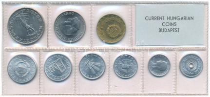 1974. 2f-10Ft (9xklf) érmés forgalmi sor fóliatokban T:UNC 
Adamo FO7