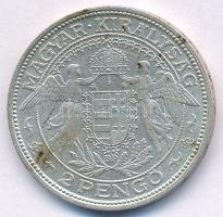 1938. 2P Ag "Madonna" T:XF kis patina Adamo P7