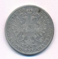 Ausztria 1858A 1Fl Ag "Ferenc József" T:VF,F 
Austria 1858A 1 Florin Ag "Franz Josep...