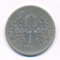 Ausztria 1894. 1K Ag "Ferenc József" T:F 
Austria 1894. 1 Corona Ag "Franz Joseph&qu...