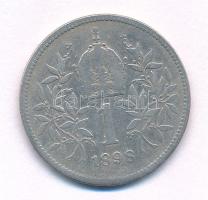 Ausztria 1898. 1K Ag "Ferenc József" T:VF,F 
Austria 1898. 1 Corona Ag "Franz Joseph...