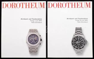 Dorotheum 2 darab árverési katalógus, órák témában, 2019-2020