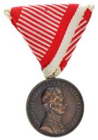 1917. "Károly Bronz Vitézségi Érem" bronz kitüntetés modern mellszalagon. Szign.: Kautsch T:XF  Hungary 1917. "Bronze Gallantry Medal" bronze decoration with modern ribbon. Sign.: Kautsch C:XF  NMK.: 310.