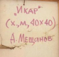 Olvashatatlan jelzéssel, feltehetően orosz festő: Békeangyal, 1995. Olaj, vászon. Jelezve jobbra len...