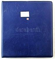 463db-os vegyes, főleg észak-európai fémpénz gyűjtemény kék gyűrűs albumba rendezve, közte Monaco, D...