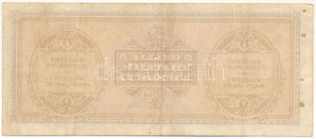 Olaszország / Szövetséges megszállás 1943. 50L "AA" T:F tűzőgép lyuk
Italy / Allied Occup...
