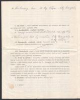 1922 A Harangművek rt. által készített szilvásváradi harang megrendelési nyomtatványa