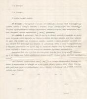 1922 A Harangművek rt. által készített szilvásváradi harang megrendelési nyomtatványa