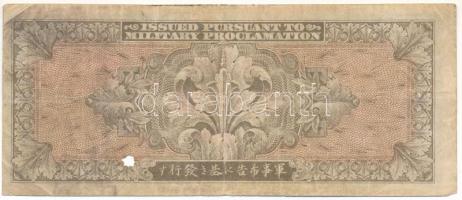 Japán / Szövetséges megszállás DN (1945.) 20Y "B" lyukasztással érvénytelenítve (?) T:F fo...