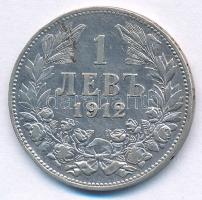 Bulgária 1912. 1L Ag "I. Ferdinánd" kapszulában T:VF Bulgaria 1912. 1 Lev Ag "Ferdina...
