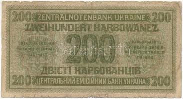 Ukrajna / Német megszállás 1942. 200K T:VG Ukraine / German occupation 1942. 200 Karbowanez C:VG