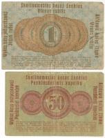 Litvánia / I. Világháború / Német megszállás / Darlehnskasse Ost, Posen 1916. 50k + 1R T:F,VG Lithua...