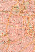 Bécs városának, valamint kulturális intézményeinek, nevezetességeinek térképe, kétoldalas, kissé sér...