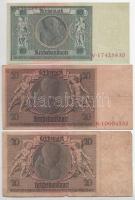 Németország / Weimari Köztársaság 1929. 10M + 20M (2x) + Német 3. Birodalom 1933. 50M (2x) + 1935. 1...