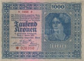 Ausztria / Osztrák-Magyar Bank 1922. 1000K (3x) T:I