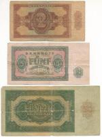 Német Demokratikus Köztársaság 1948. 2M + 50M + 1955. 5M T:F-VG German Democratic Republic 1948. 2 M...