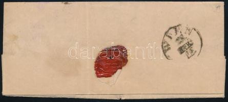 1856 3kr MP III on domestic cover with full content "PRESSBURG" - "WIEN" 1856 3k...