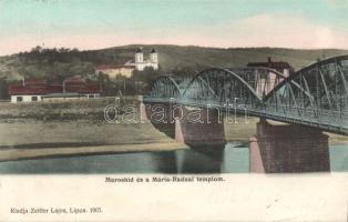 Máriaradna church with Maros bridge