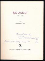 Somos Miklós: Rouault 1871-1958. A szerző, Somos Miklós által DEDIKÁLT! A Művészet Kiskönyvtára LXI....