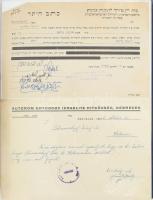 cca 1930-1950 A miskolci zsidóság emlékei dokumentumokon. A helyi hitközségek által kiadott okmányok...