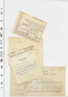 cca 1930-1950 A miskolci zsidóság emlékei dokumentumokon. A helyi hitközségek által kiadott okmányok...