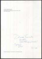 Réti Zoltán (1923-2018) festőművész 2 db dedikált katalógusa: Kerényi Ferenc, Pogány Ö. Gábor: "...