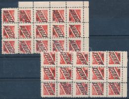 1953 MNDSZ 50 f tagsági bélyeg 2 db ívdarab