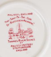 Staffordshire angol 6 darabos köretes tál szett, jelzett, d: 13,5 cm