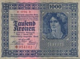 Ausztria / Osztrák-Magyar Bank 1922. 1000K (4x) T:I