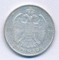 Jugoszlávia 1938. 20D Ag "II. Péter" T:VF
Yugoslavia 1938. 20 Dinara Ag "Petar II&qu...