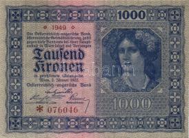 Ausztria / Osztrák-Magyar Bank 1922. 1000K (4x) T:I