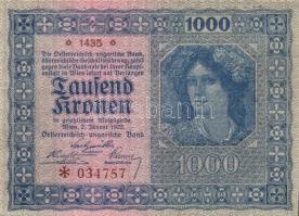 Ausztria / Osztrák-Magyar Bank 1922. 1000K (4x) T:I