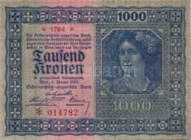 Ausztria / Osztrák-Magyar Bank 1922. 1000K (4x) T:I