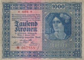 Ausztria / Osztrák-Magyar Bank 1922. 1000K (4x) T:I