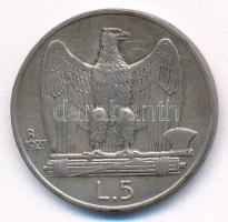 Olaszország 1927R 5L Ag "III. Viktor Emánuel" T:XF patina
Italy 1927R 5 Lire Ag "Vit...