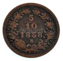 1858B 5/10kr Cu T:VF  Adamo M3