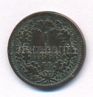 1868KB 1kr Cu "Angyalos címer" T:VF,F patina Adamo M4.1